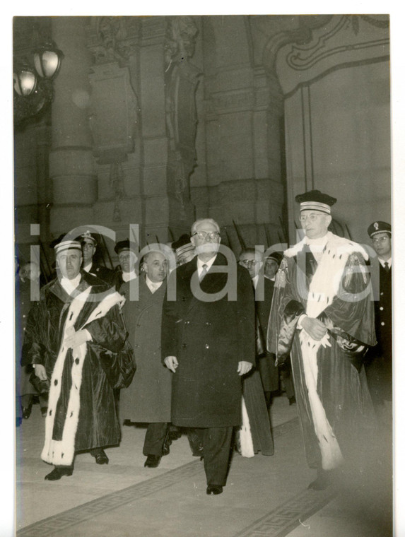1958 ROMA PALAZZO DI GIUSTIZIA Inaugurazione anno giudiziario - Giovanni GRONCHI