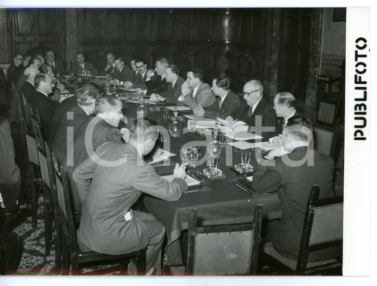 1955 ROMA Palazzo Chigi - Delegazione francese al ministero degli Esteri *Foto