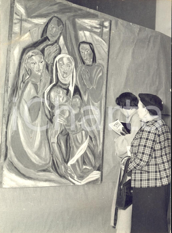 1959 PARIS Salon d'Art Sacré - Exposition "Pietà" de Josette BOURNET - Photo