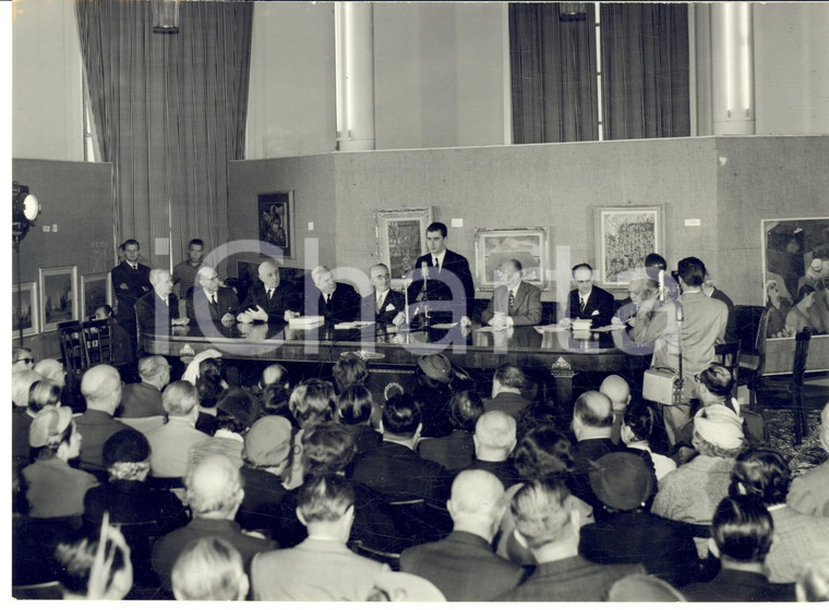 1954 VALDAGNO Premio MARZOTTO - Discorso di Paolo MARZOTTO - Foto 18x13