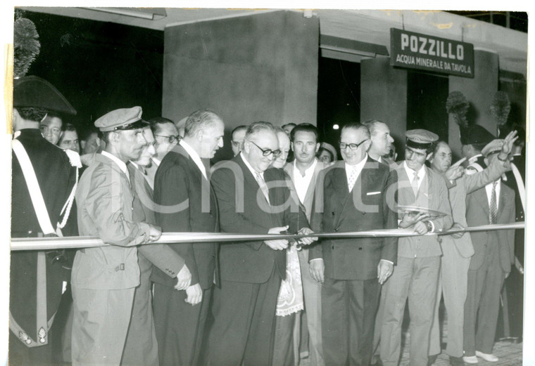 1957 FIERA DI MESSINA Inaugurazione - Ministro Silvio GAVA al taglio del nastro