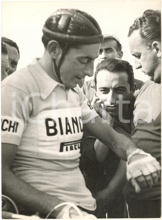 1955 CICLISMO GIRO D'ITALIA FRASCATI Fausto COPPI dopo la 10^ tappa *Foto