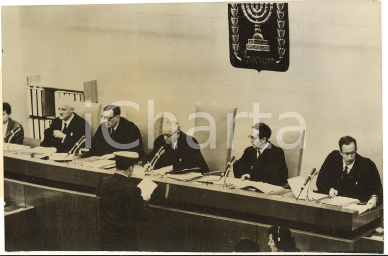 1962 GERUSALEMME Processo ad Adolf EICHMANN - I giudici della Corte Suprema