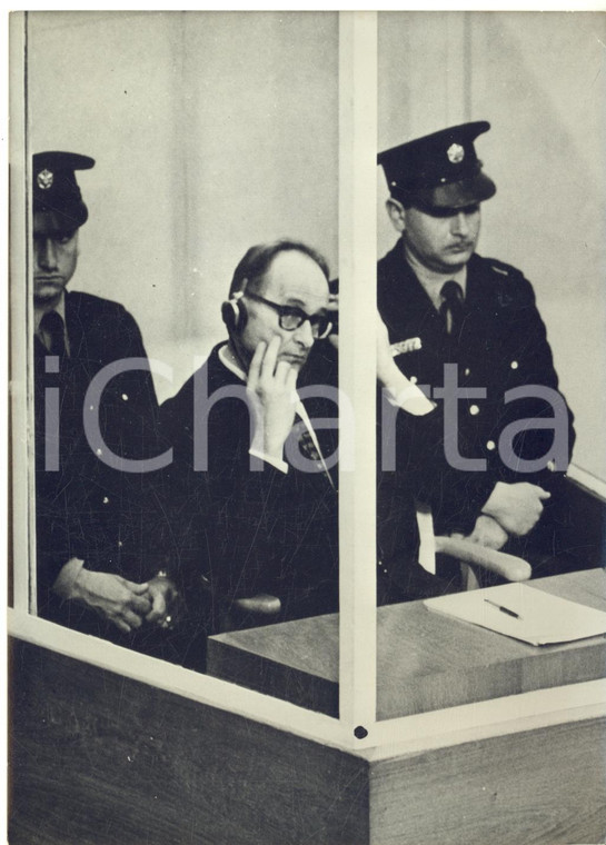 1962 GERUSALEMME Processo ad Adolf EICHMANN - L'imputato nella gabbia - Foto