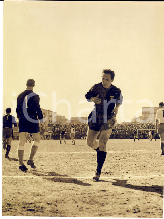 1960 ca CALCIO SERIE A Una partita del GENOA FC *Fotografia 18x24 cm