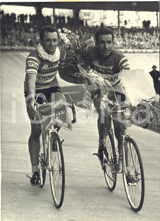 1958 CYCLISME PARIS Critérium National - Roger HASSENFORDER Raphael GEMINIANI