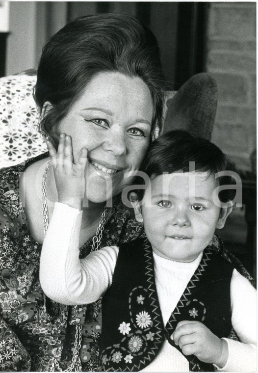 1972 GONZAGA (MN) - Soprano Renata SCOTTO con la figlia Laura *Foto 13x18