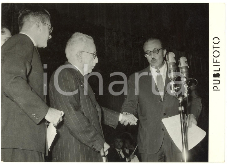 1953 NAPOLI Teatro Mediterraneo - Enrico DE LEVA alla serata in suo onore *Foto