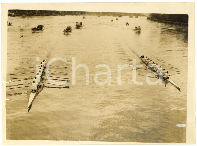 1955 LONDON Hammersmith Bridge - Boat Race OXFORD-CAMBRIDGE *Photo 20x15 cm