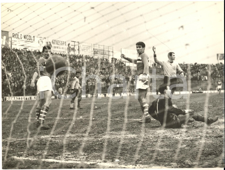 1960 ca CALCIO PALERMO-SAMPDORIA Un goal *Fotografia 24x18 cm