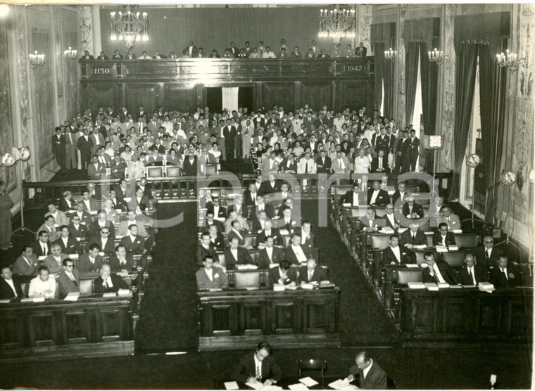 1959 PALERMO Sala d'Ercole - Prima seduta dell'Assemblea regionale siciliana