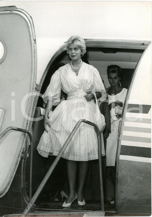 1959 PALERMO Elezione MISS EUROPA - Arrivo di Tarja NURMI Miss Finlandia *Foto