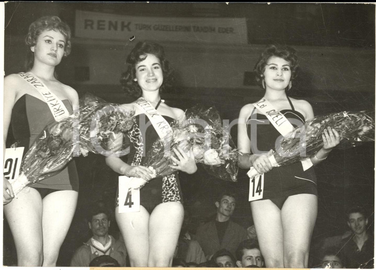 1959 MISS TURCHIA La nuova reginetta Figen OZGUR - Fotografia 18x13 cm