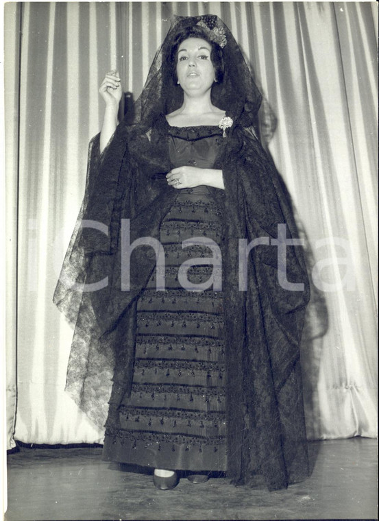 1962 PARIS Concert Pacra - Gloria LASSO nel ruolo di Raquel Meller - Foto 13x18