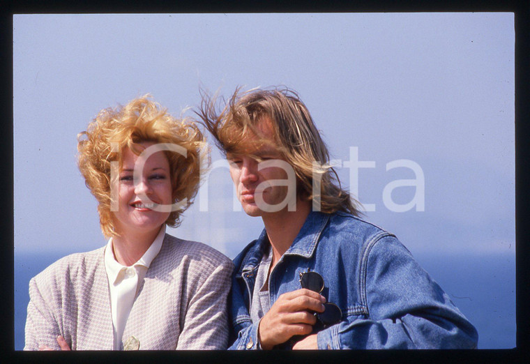 35mm vintage slide* 1988 CANNES Melanie GRIFFITH con STING Ritratto (3)