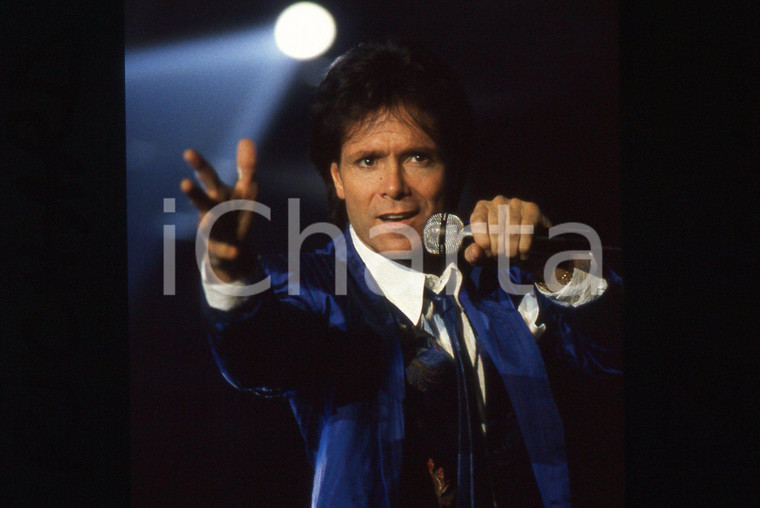 35mm vintage slide* 1989 SANREMO Cliff RICHARD sul palco del PALABARILLA (3)