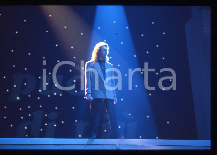 35mm vintage slide* 1990ca ITALIA MUSICA Umberto TOZZI Ritratto del cantante 1