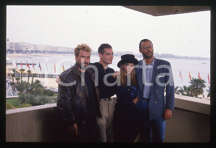 35mm vintage slide*1988 FESTIVAL CANNES Luc BESSON e cast film "Le grand bleu" 4