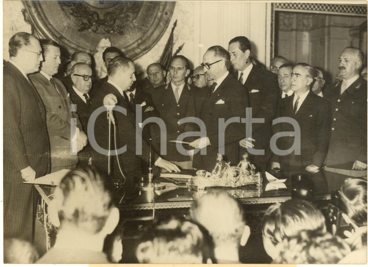 1959 BUENOS AIRES Arturo FRONDIZI riceve giuramento nuovo governo - Foto 18x13