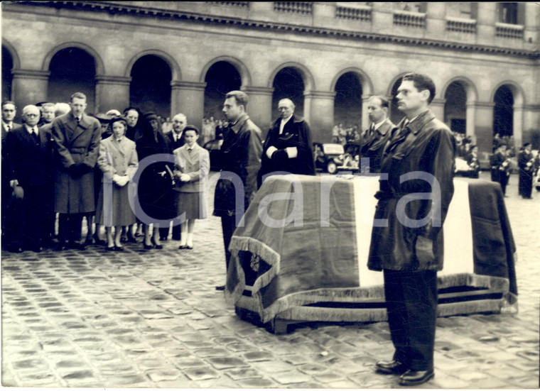 1957 PARIS INVALIDES Obsèques Charles GOUJON pilote d'essai *Photo 18x13 cm