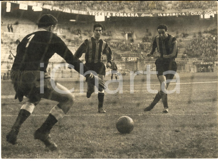 1956 MILANO CALCIO INTER-Lanerossi VICENZA 3-0 - Goal di Roger VOLANTHEN *Foto