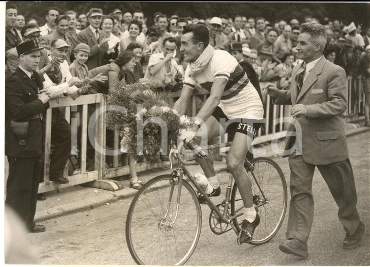 1954 CYCLISME LONGCHAMP Criterium de As - Louison BOBET vainqueur *Photo