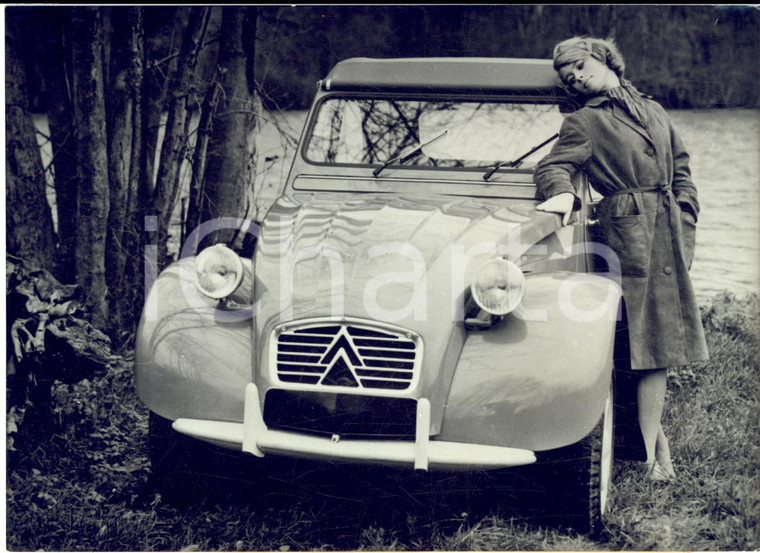 1960 FRANCE Nuova automobile CITROEN 2CV berlina - Foto 18x13 cm