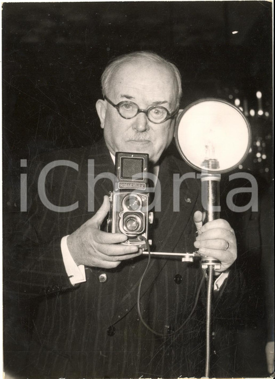 1953 PARIS Président Vincent AURIOL photographe les reporters *Photo 13x18 cm