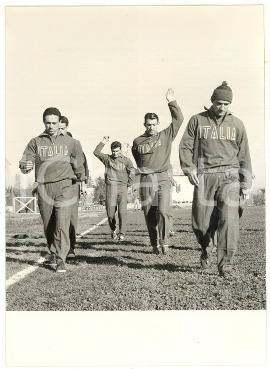 1955 ca BOLOGNA CALCIO Convocazione NAZIONALE - Giuseppe CORRADI Eddie FIRMANI