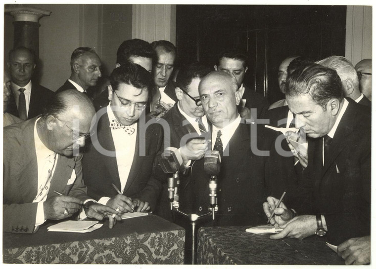 1960 ROMA QUIRINALE Governo FANFANI III - Conferenza stampa di Amintore FANFANI