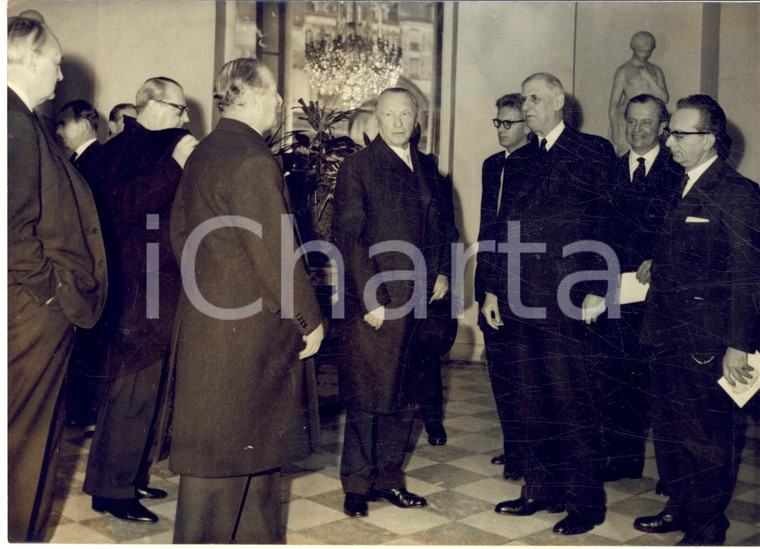 1960 PARIS Conferenza dei "Quattro Grandi" - Konrad ADENAUER Charles DE GAULLE