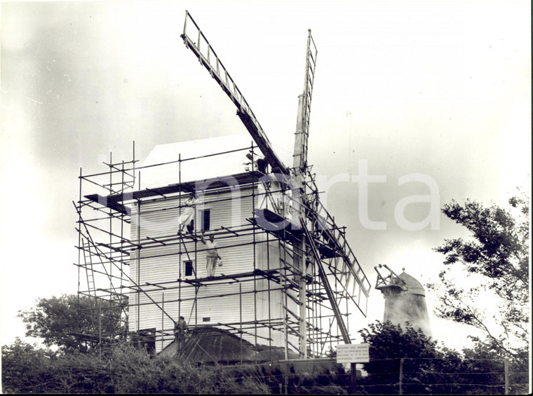 1958 CLAYTON (SUSSEX) The windmill JILL in splints - Photo 20x15 cm
