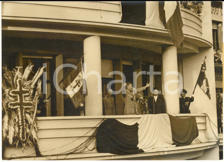 1958 ALGER Général Charles DE GAULLE s'adresse à la foule - Photo 18x13