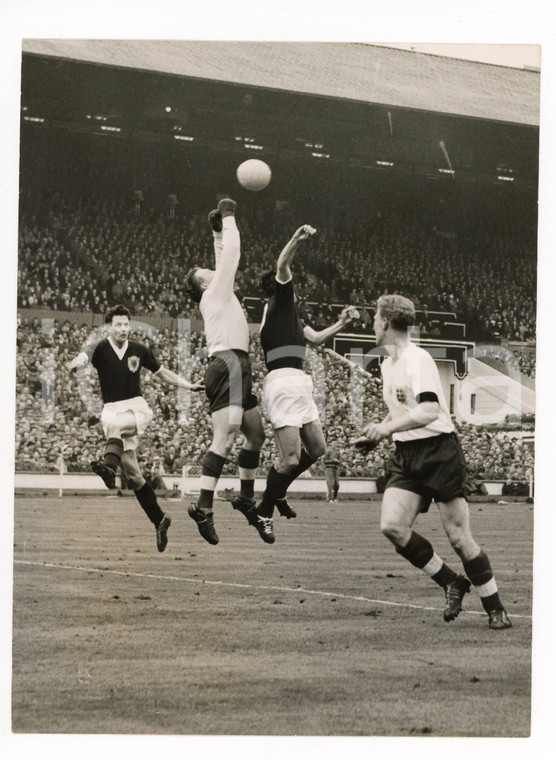 1959 LONDON Wembley - FOOTBALL England-Scotland - Save by Eddie HOPKINSON *Photo