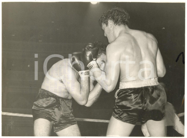 1956 LONDON Royal Albert Hall - BOXE Alessandro D'OTTAVIO vs Ron BARTON *Photo