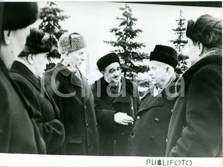 1959 MOSCA (URSS) XXI° Congresso PCUS - Anastas MIKOJAN e Nikita KRUSCIOV *Foto