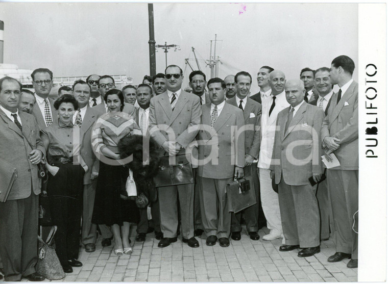 1953 NAPOLI Convegno italo-arabo di Bari - Arrivo dei partecipanti arabi *Foto