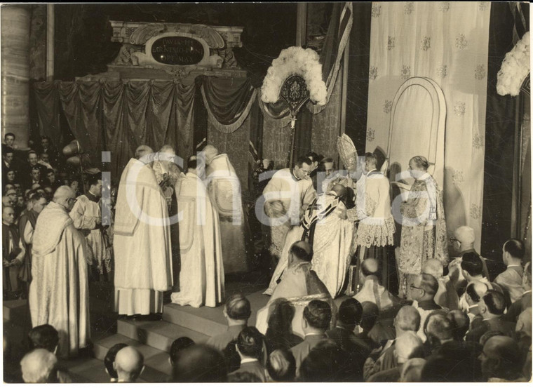 1960 ca VATICANO Papa Giovanni XXIII - Card. Eugène TISSERANT durante cerimonia