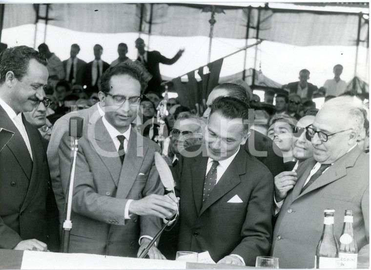 1960 GELA Inaugurazione stabilimento petrolchimico ENI - Tribuna delle autorità