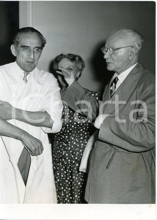 1955 TORINO Mario PONZIO e Achille DOGLIOTTI prima dell'amputazione del braccio
