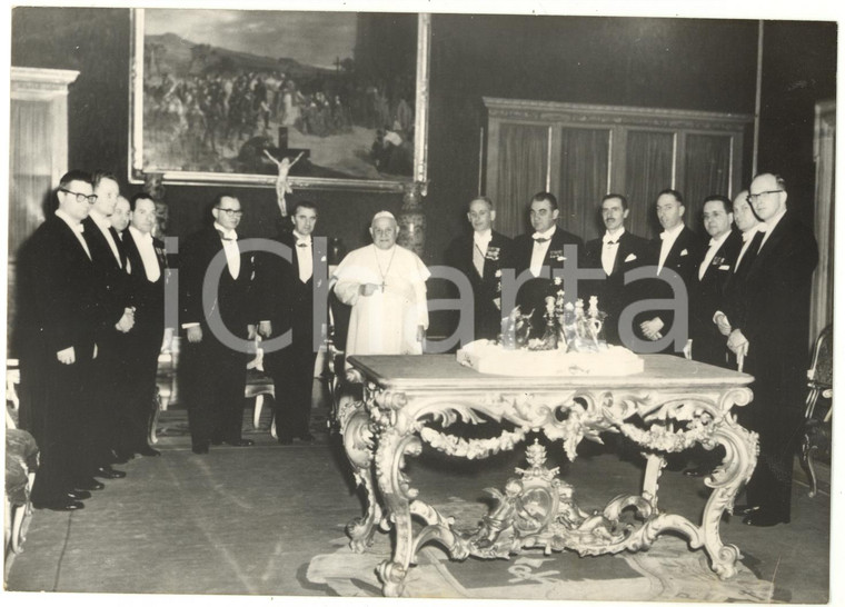 1959 ROMA VATICANO - Papa Giovanni XXIII riceve Commissione per l'Euratom *Foto