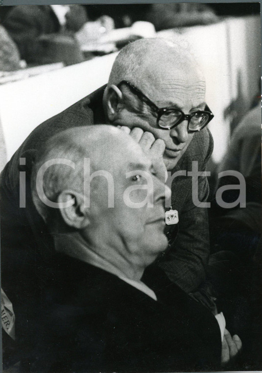 1957 VENEZIA XXXII° Congresso PSI - Pietro NENNI e Oreste LIZZADRI *Foto 13x18