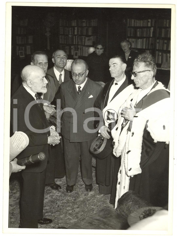 1956 FIRENZE Villa "I Tatti" - Bernard BERENSON riceve laurea honoris causa