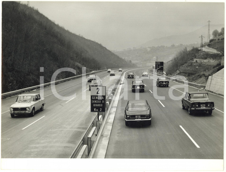 1967 AUTOSTRADA A12 Nuovo tratto RIVAROLO-NERVI - Svincolo RIVAROLO *Foto 24x18