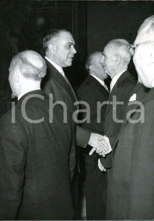 1953 ROMA Giuramento dei Ministri - Bernardo MATTARELLA e Rocco SALOMONE *Foto