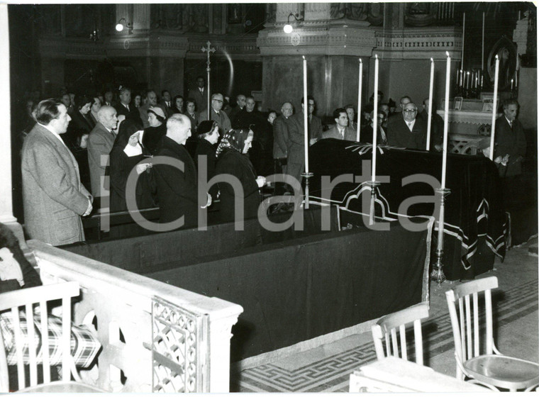 1957 ROMA Chiesa della Madonna del Rosario - Messa in suffragio di Ezio VANONI