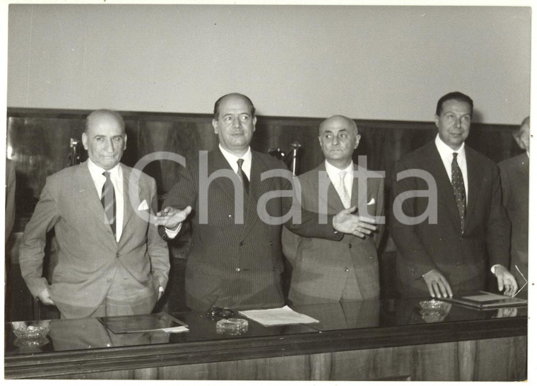 1957 ROMA Firma Convenzione Villaggio Olimpico - Umberto TUPINI Giuseppe TOGNI