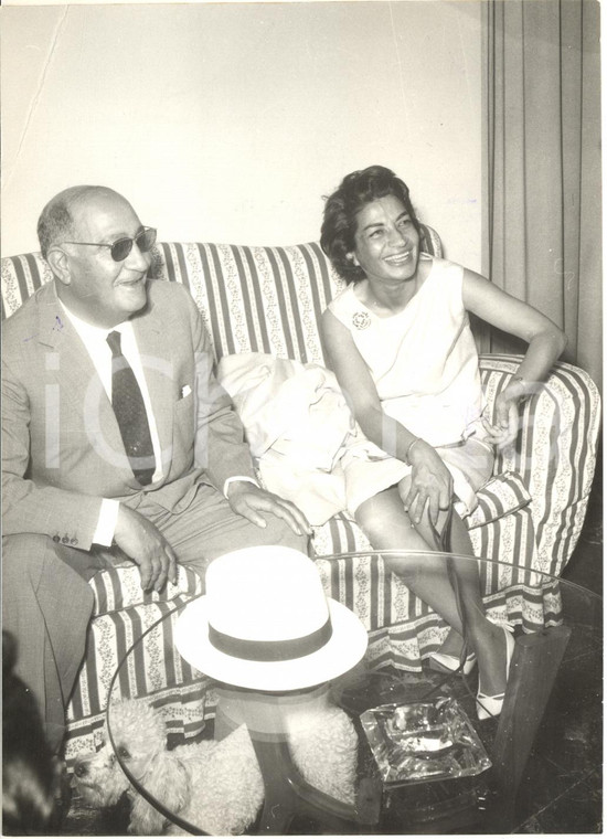 1960 ROMA Principessa Ashraf PAHLAVI dell'Iran con l'ambasciatore *Foto 13x18