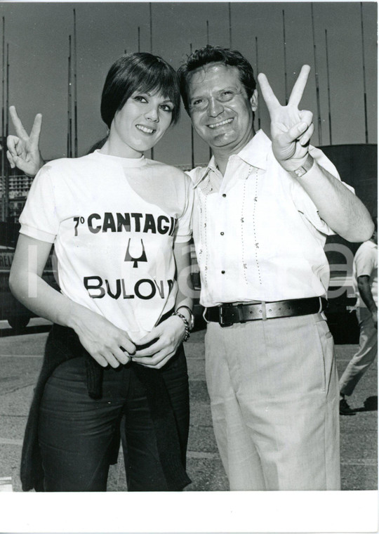 1968 CANTAGIRO Alighiero NOSCHESE con Caterina CASELLI in maglia rosa - Foto