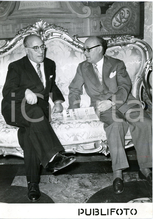 1953 ROMA Consultazioni al Quirinale - Mauro SCOCCIMARRO e Umberto TERRACINI